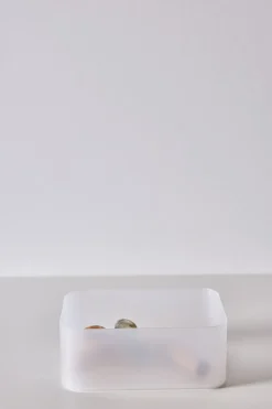 Oppbevaringsboks frostet - 11x15x4,5 cm
