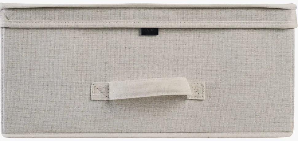 Oppbevaringsboks lys natur - 30x30x16 cm