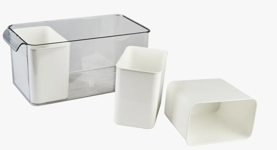 Oppbevaringsboks offwhite - 16x31,5x14,5 cm