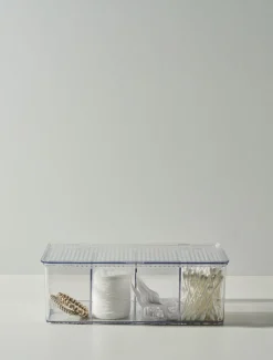 Oppbevaringsboks transparent - 17,3x27,5x9,5 cm