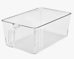 Oppbevaringsboks transparent - 12,5x30x11 cm