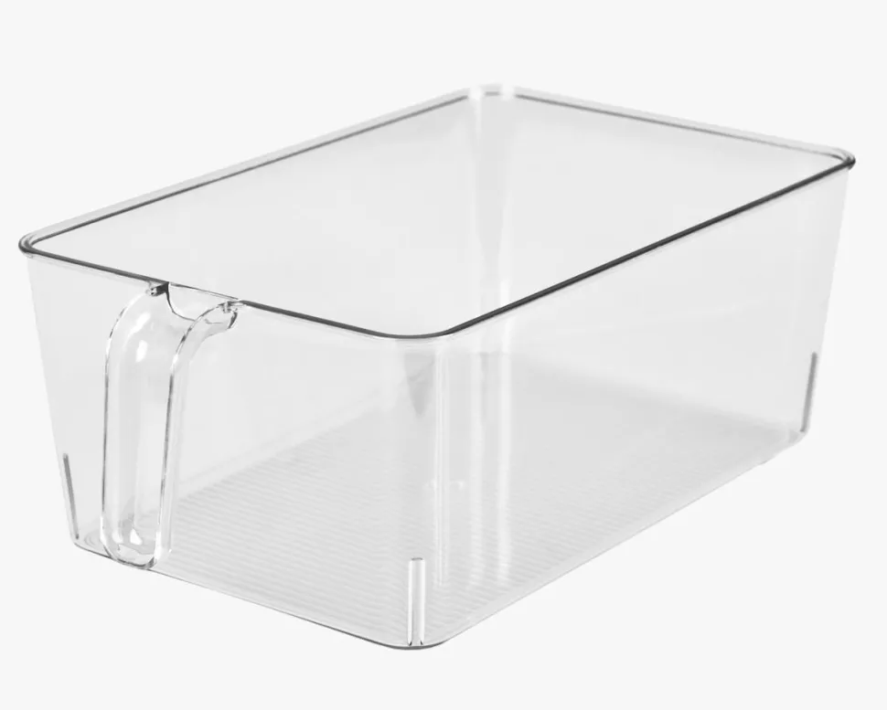 Oppbevaringsboks transparent - 12,5x30x11 cm