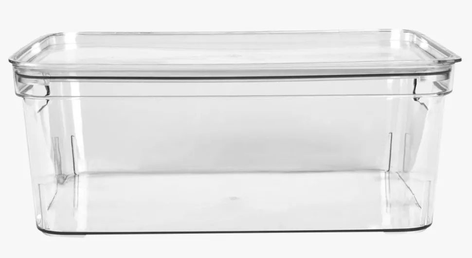 Oppbevaringsboks transparent - 17x26x12 cm