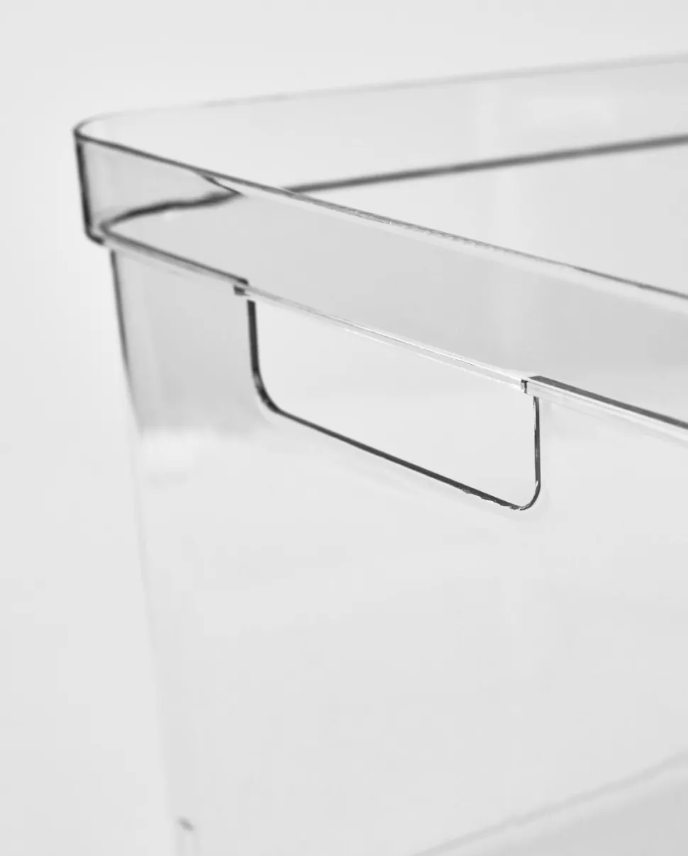 Oppbevaringsboks transparent - 17x26x12 cm