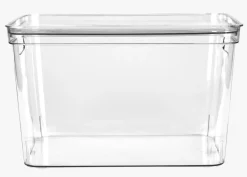 Oppbevaringsboks transparent - 17x26x12 cm