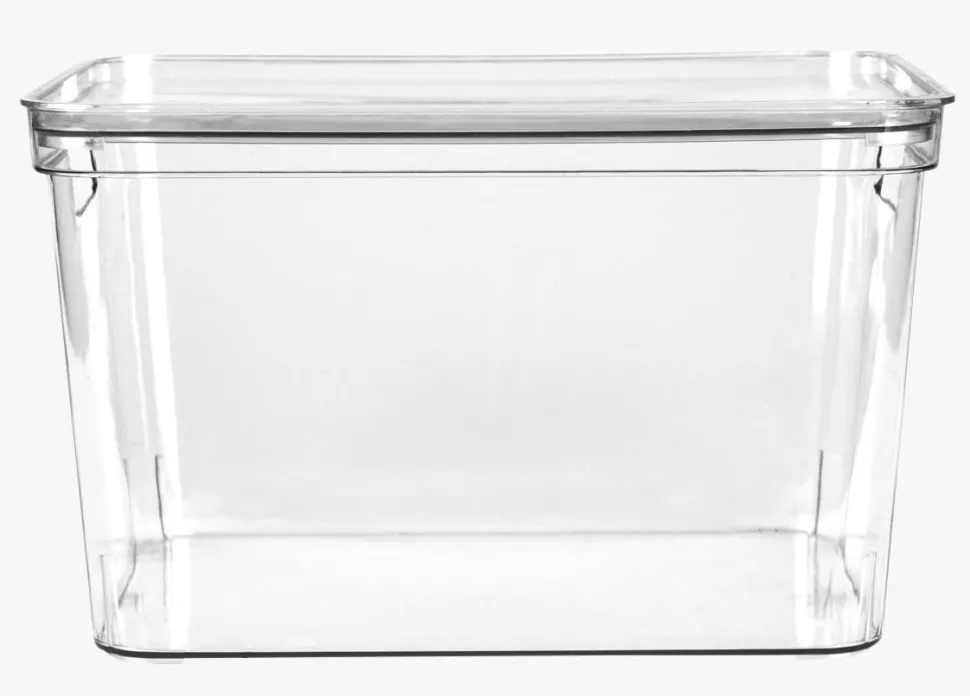Oppbevaringsboks transparent - 17x26x12 cm