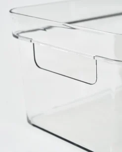 Oppbevaringsboks transparent - 17x26x12 cm