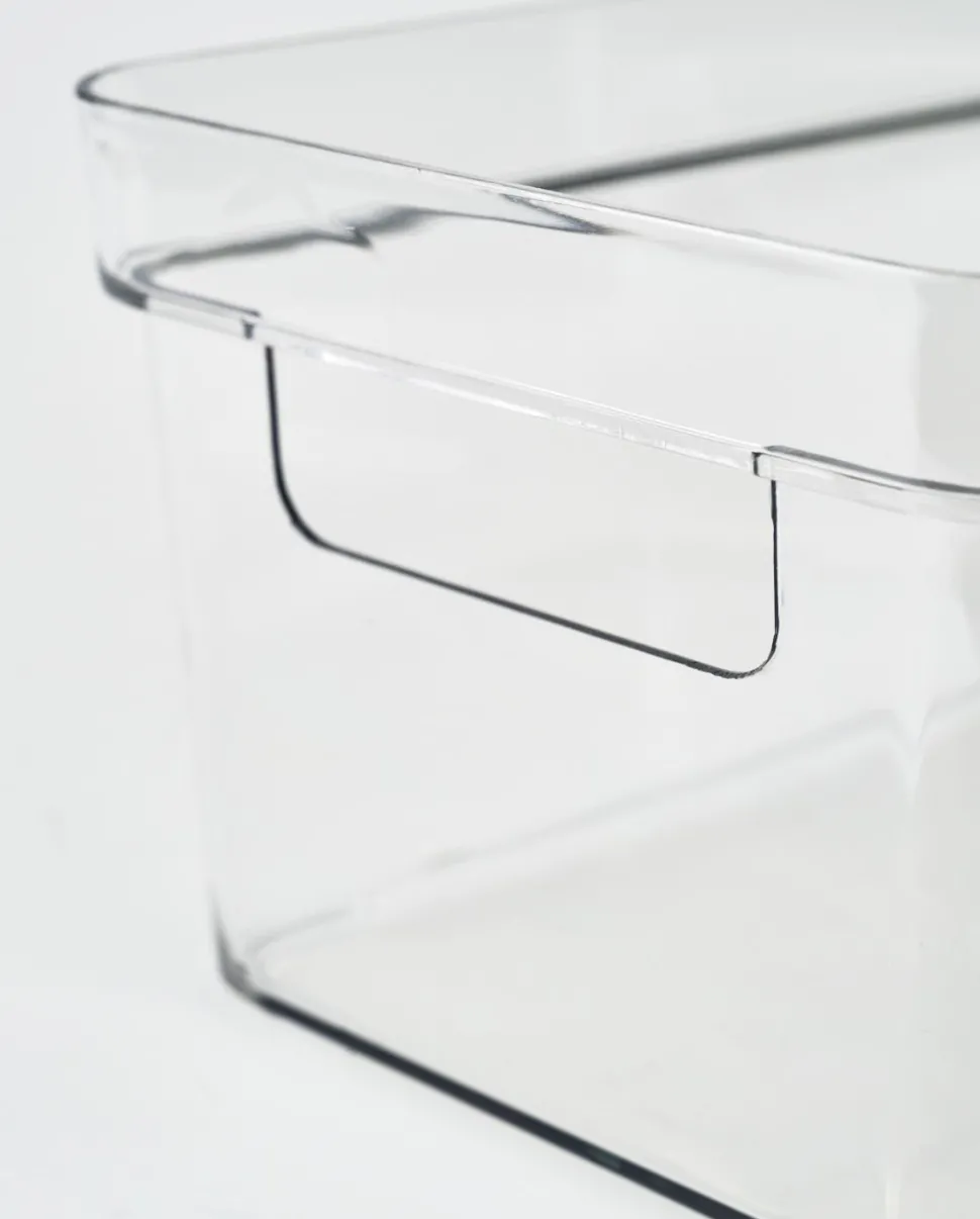 Oppbevaringsboks transparent - 17x26x12 cm