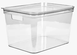 Oppbevaringsboks transparent - 17x26x12 cm