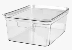 Oppbevaringsboks transparent - 17x26x12 cm