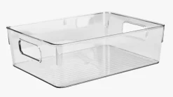 Oppbevaringsboks transparent - 20x27,5x8,5 cm