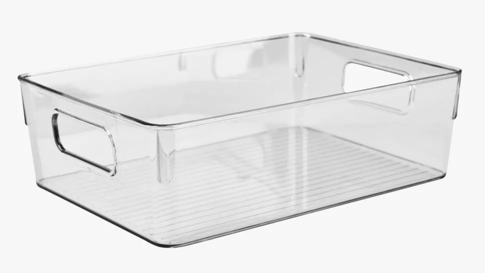 Oppbevaringsboks transparent - 20x27,5x8,5 cm
