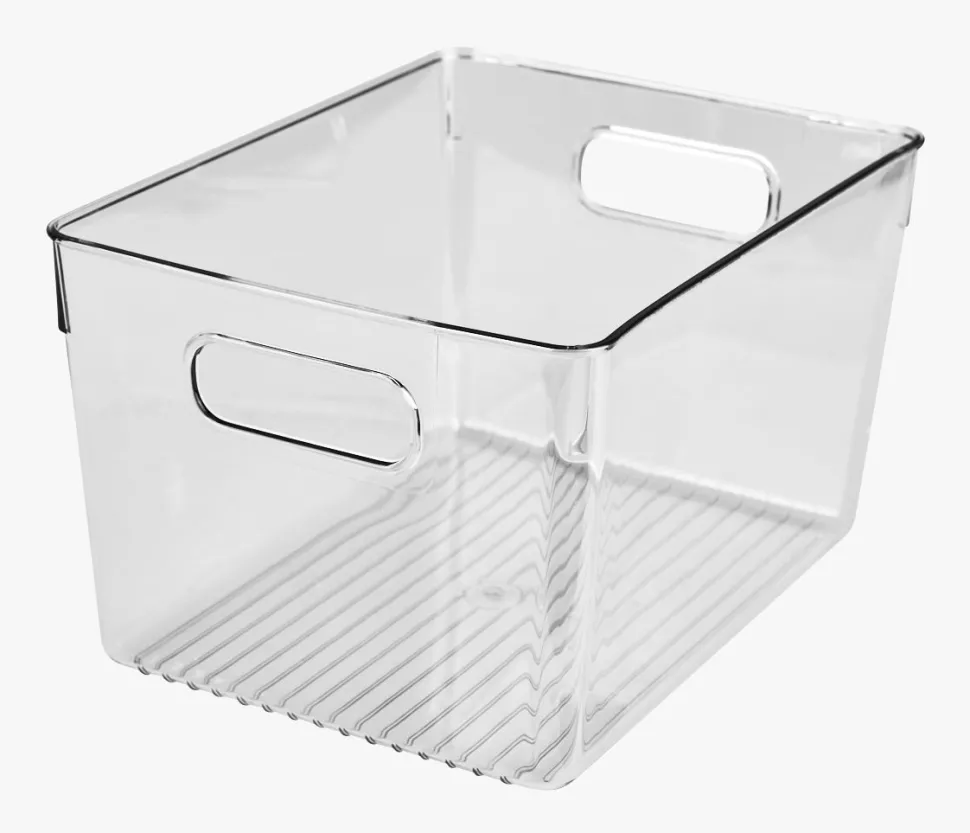 Oppbevaringsboks transparent - 22x29x17 cm