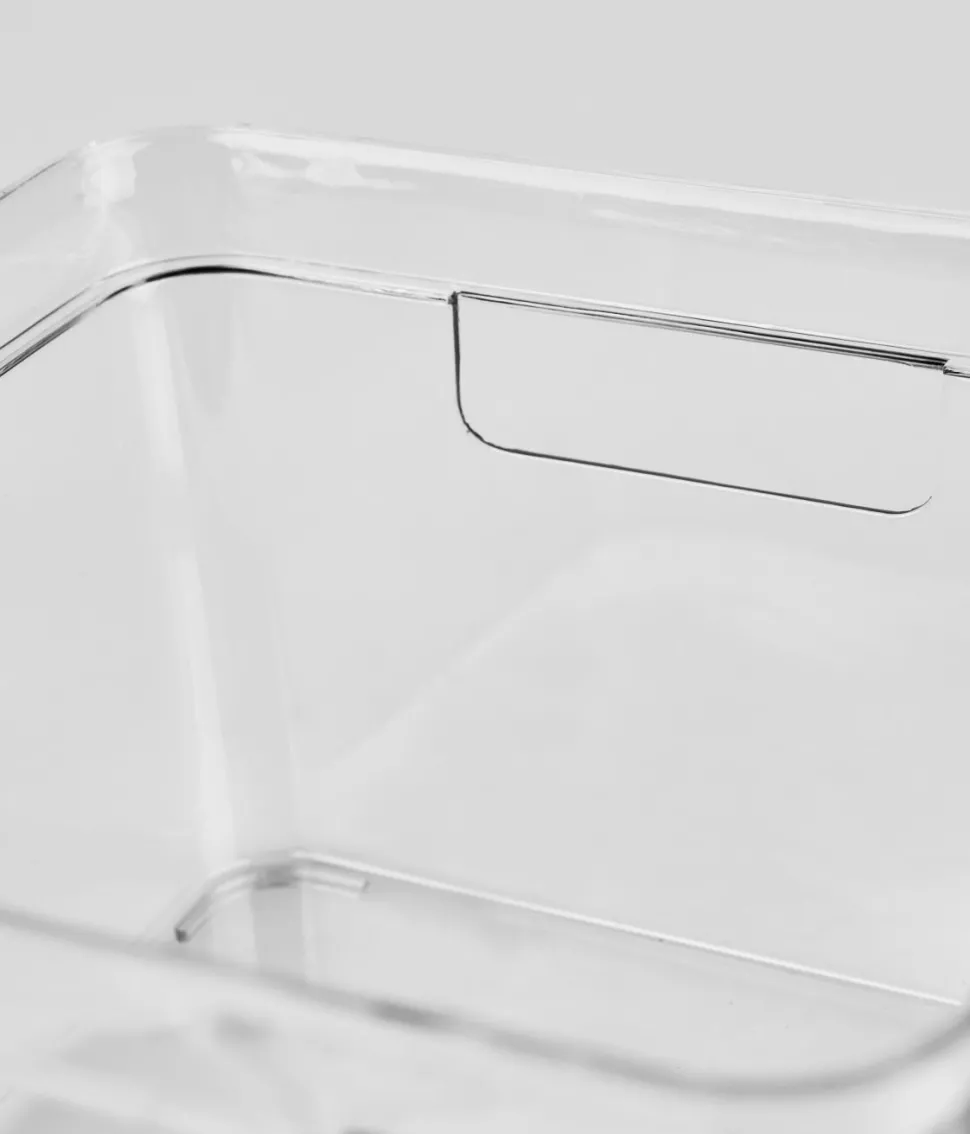 Oppbevaringsboks transparent - 22x22x14,5 cm