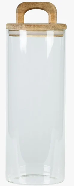 Oppbevaringskrukke transparent - ø10 x h13,5cm