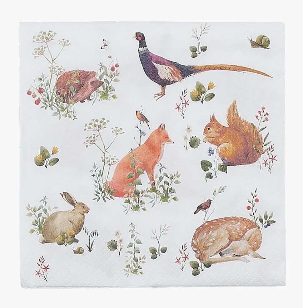 Papirservietter multi - 33x33 cm