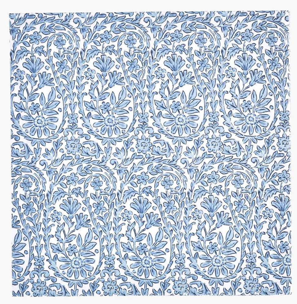 Papirservietter multi blå - 33x33 cm