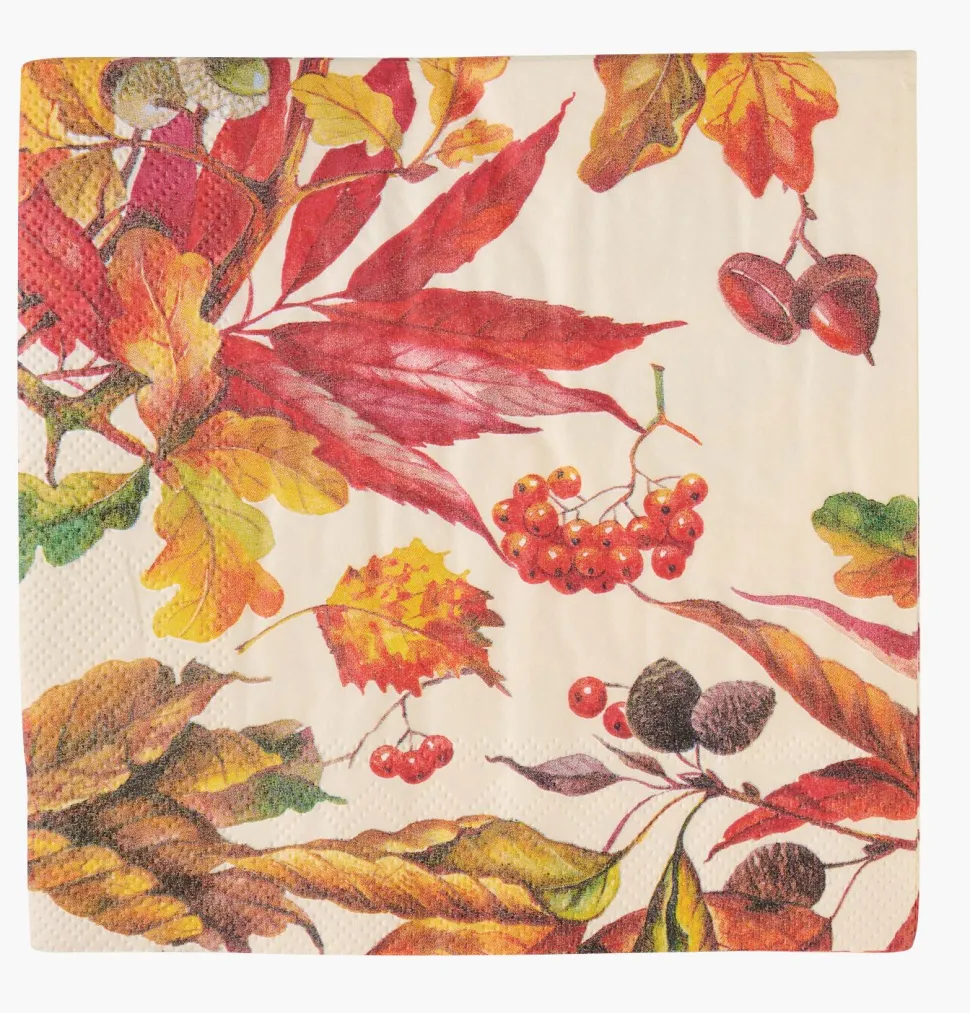 Papirservietter multi orange - 33x33 cm