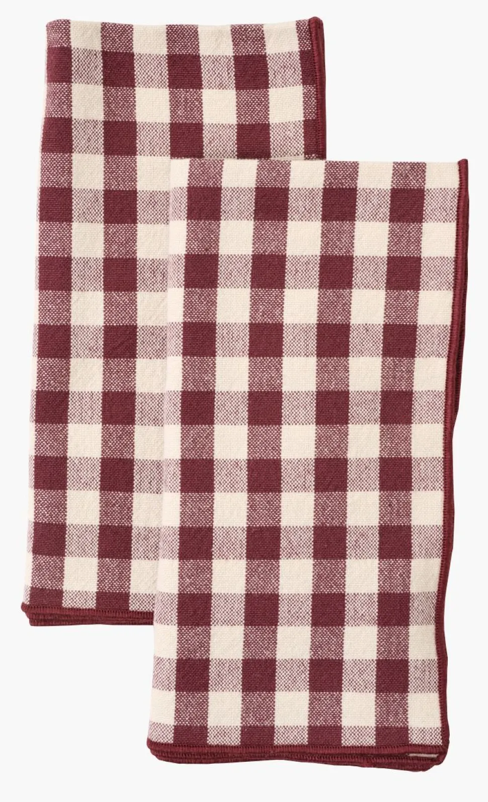 2pk tøyserviett burgunder - 45x45 cm