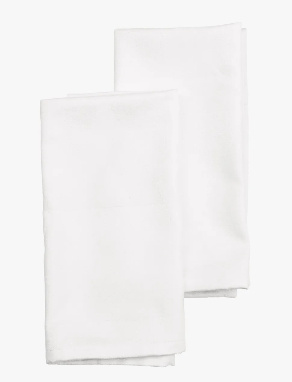 2pk tøyserviett hvit - 45x45 cm