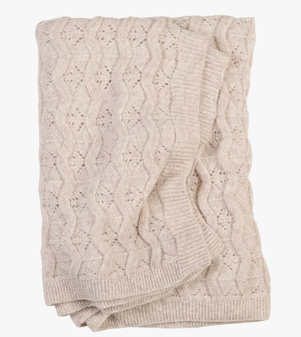 Pledd beige - 130x170 cm
