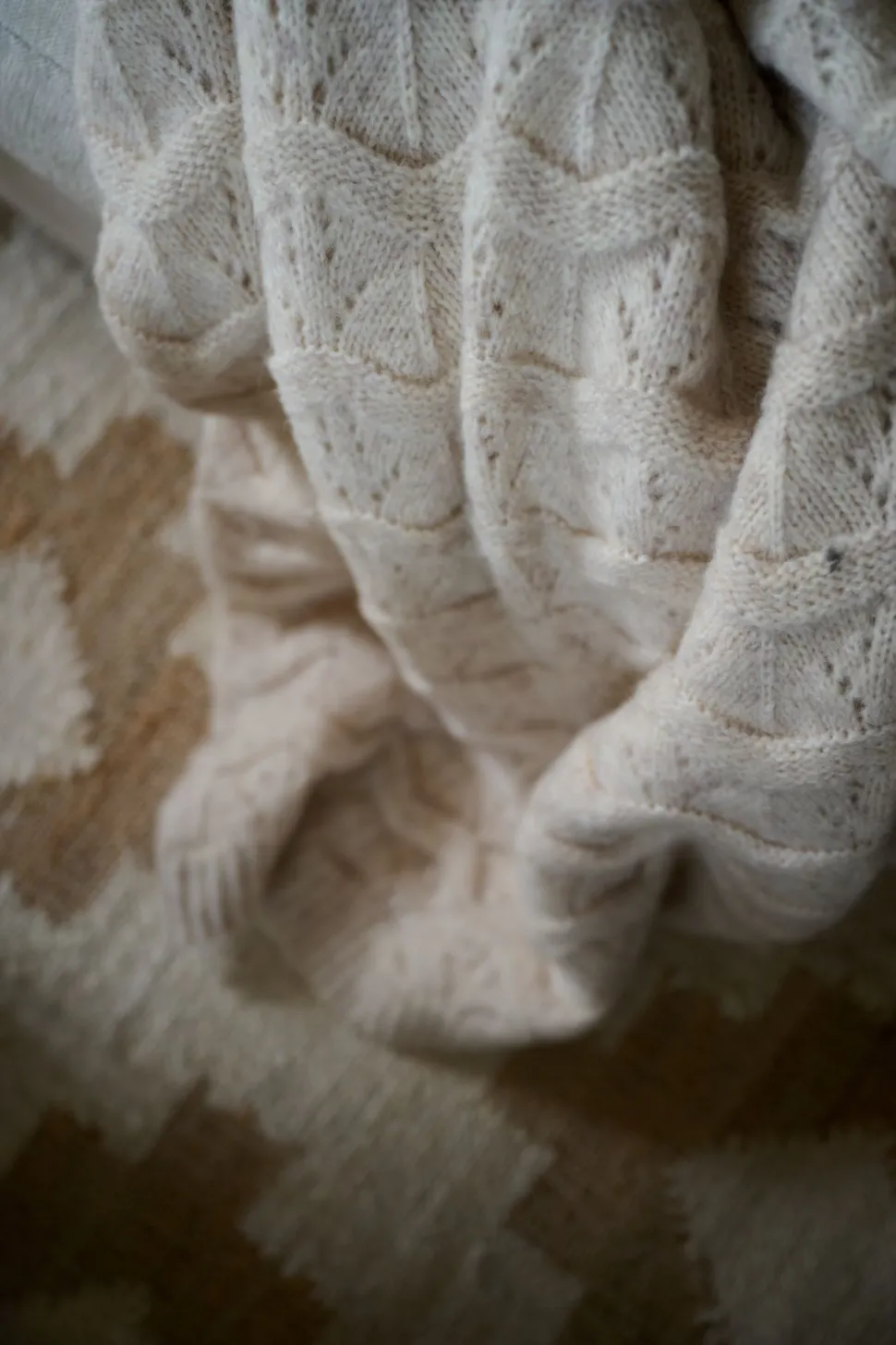 Pledd beige - 130x170 cm