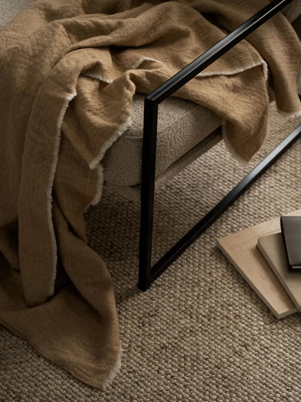 Pledd beige - 130x170 cm