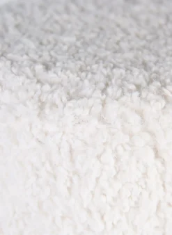 Puff hvit - 30x50x32 cm