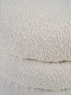 Puff lys beige - 50x50x43 cm