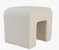 Puff lys beige - 40x50x43 cm