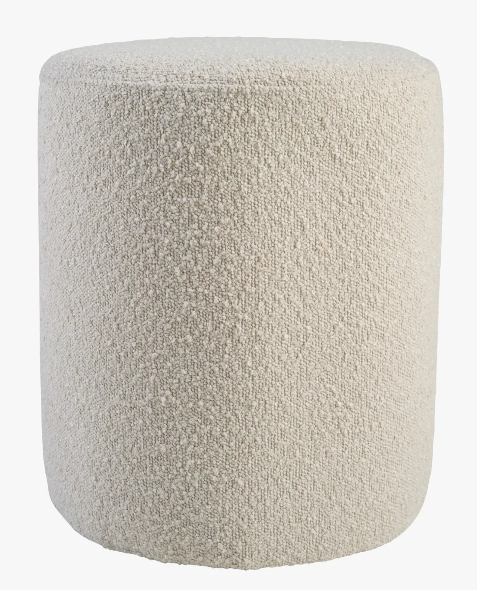 Puff lys beige - 34x34x41 cm ø34