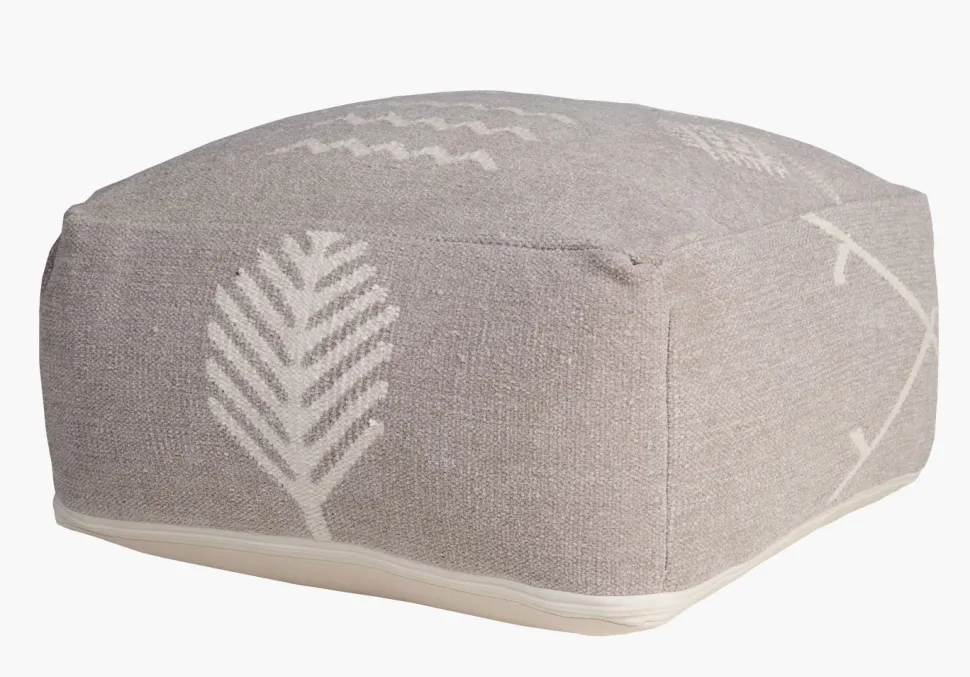 Puff mørk sand - 25x50x50 cm