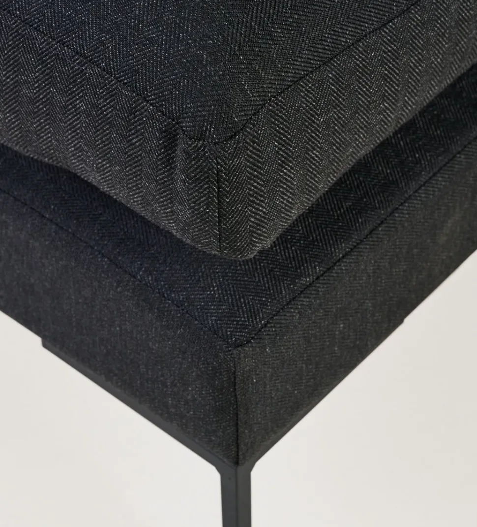 Puff svart - 90x90x50 cm