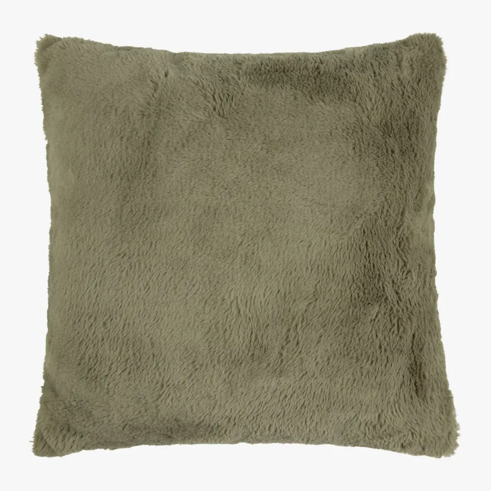 Pyntepute olivengrønn - 50x50 cm