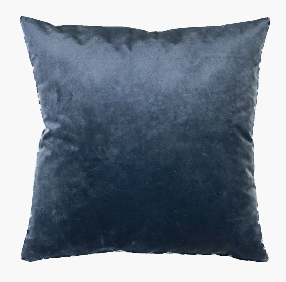 Pynteputetrekk mørk blå - 50x50 cm