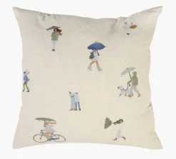 Pynteputetrekk multi blå - 50x50 cm