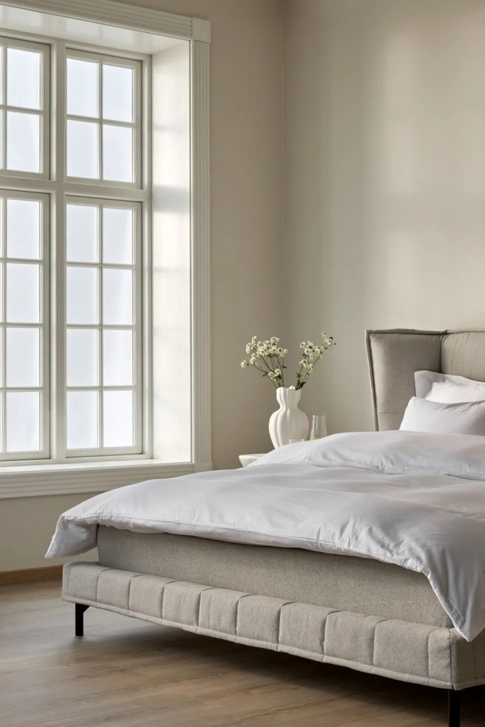 Rammeseng medium/medium natur - 180x200x44 cm