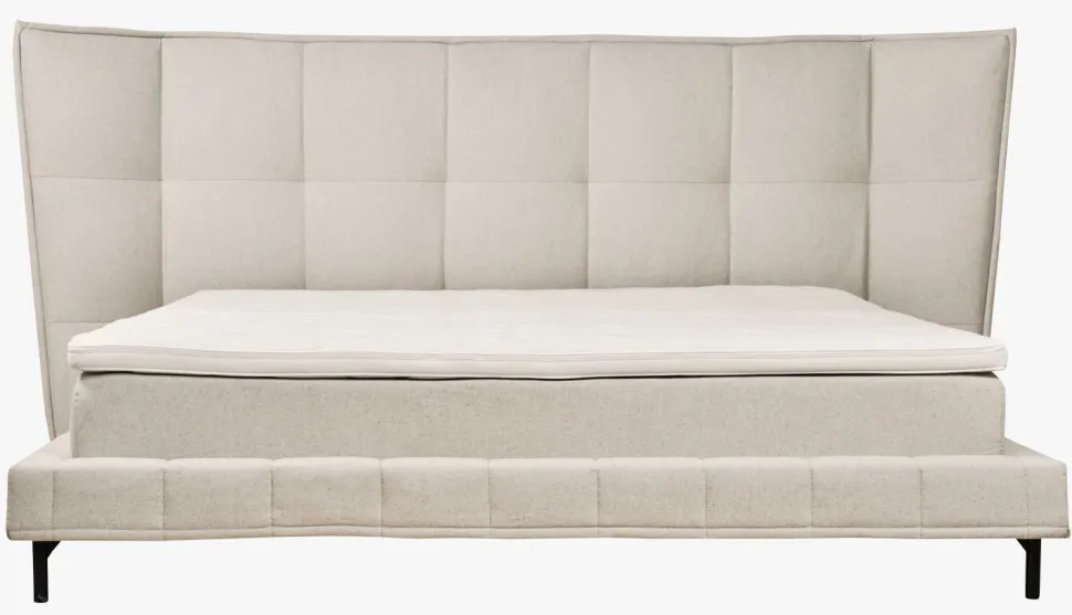 Rammeseng medium/medium natur - 180x200x44 cm