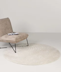 Rundt teppe offwhite - ø200 cm