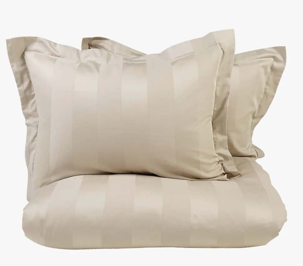 Sateng sengesett lys beige - 140x200 cm