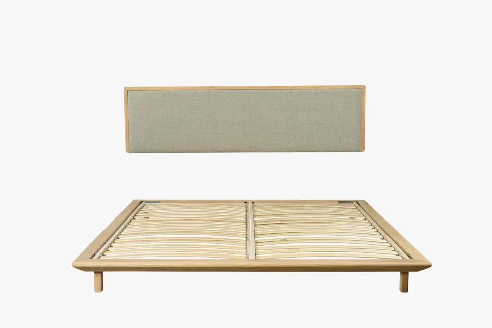 Seng naturoljet eik beige - 180x200 cm