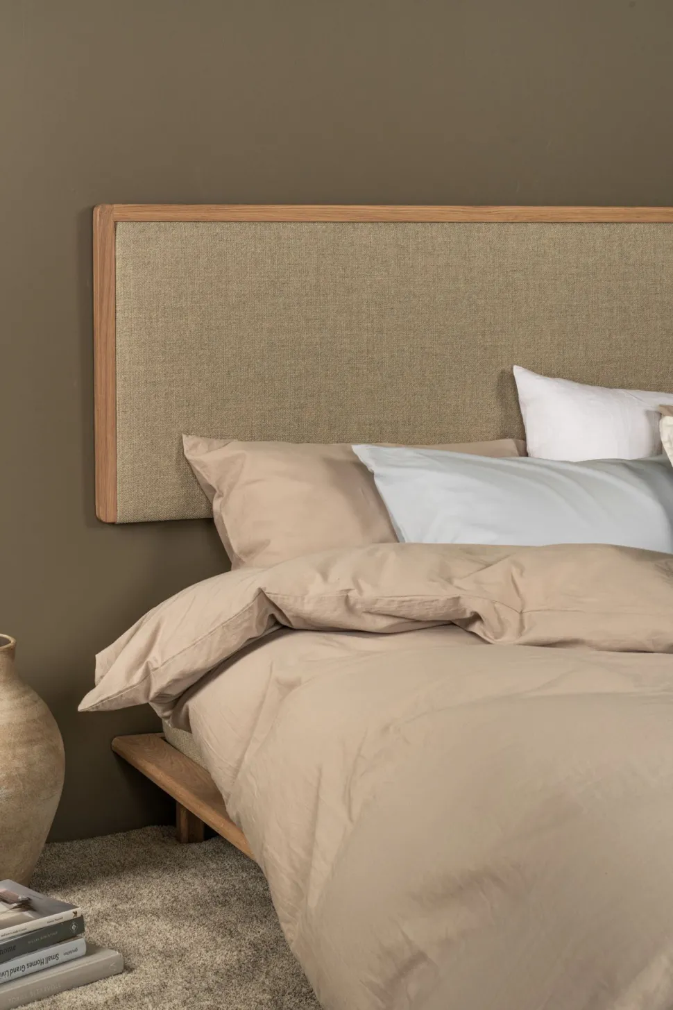 Seng naturoljet eik beige - 180x200 cm