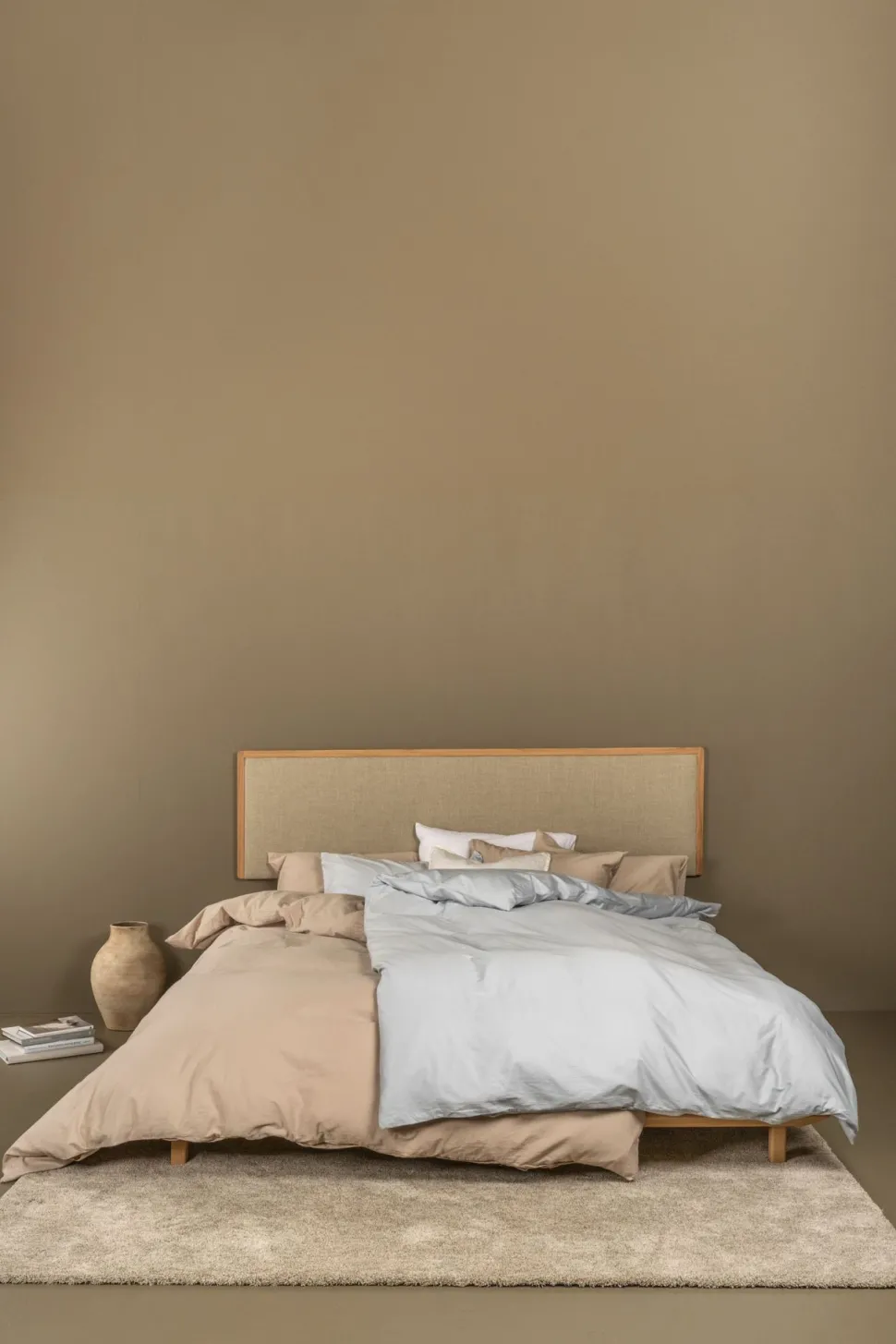 Seng naturoljet eik beige - 180x200 cm
