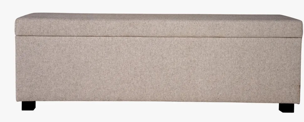 Sengebenk beige - 145x46x47 cm