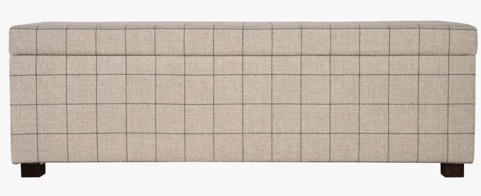 Sengebenk multi beige - 145x46x47 cm