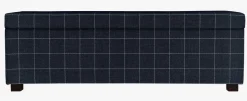 Sengebenk multi svart - 145x46x47 cm