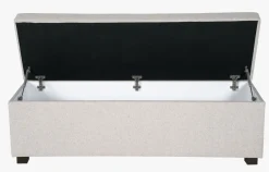 Sengebenk natur - 145x46x47 cm