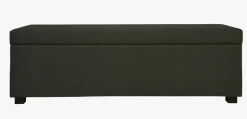 Sengebenk olivengrønn - 145x46x47 cm