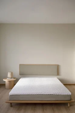 Sengegavl hvitoljet hvit - 199x3x55 cm