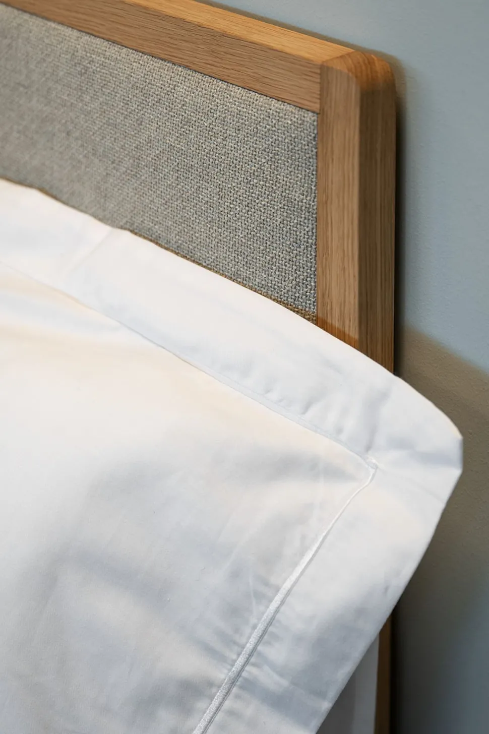 Sengegavl naturoljet beige - 199x3x55 cm